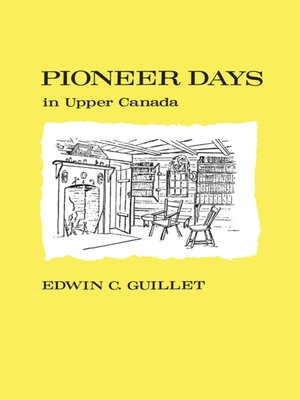 cover image of Pioneer Days in Upper Canada